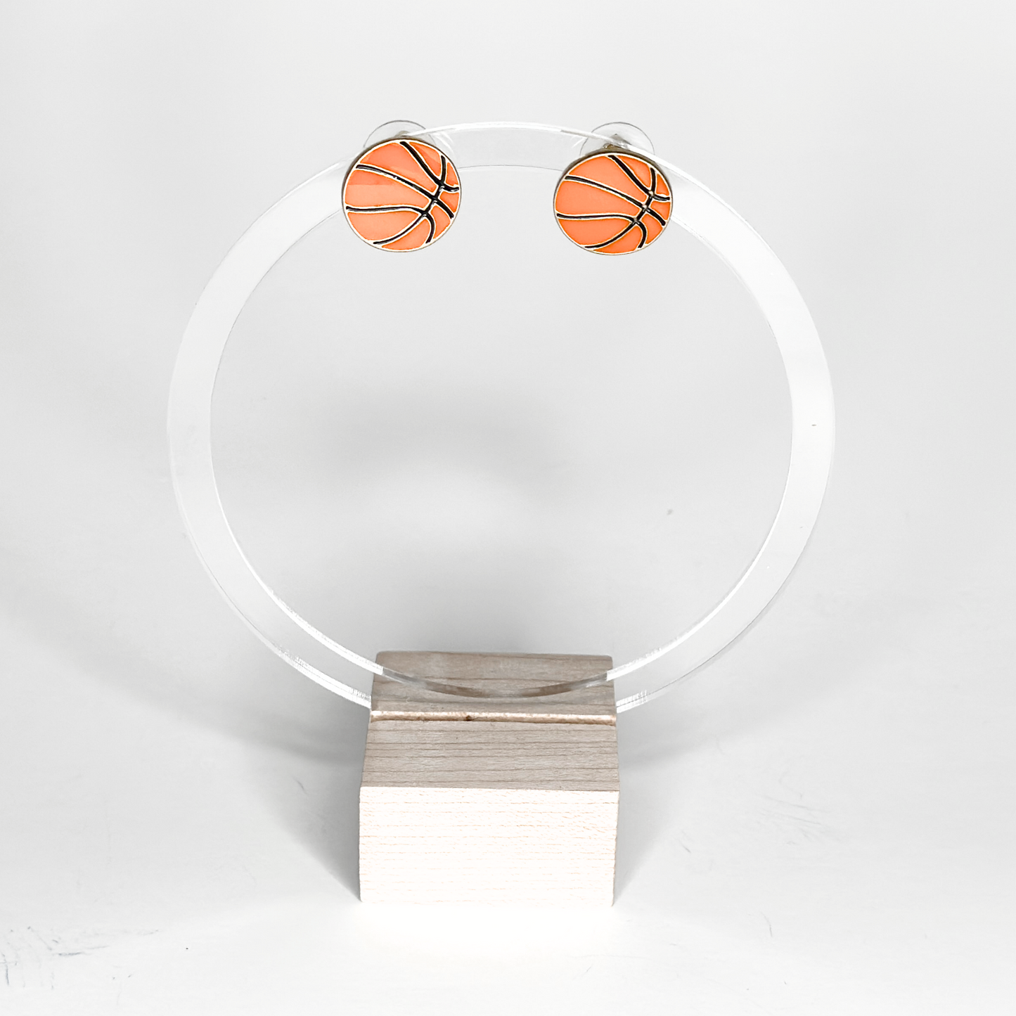 Basketball Enamel Studs