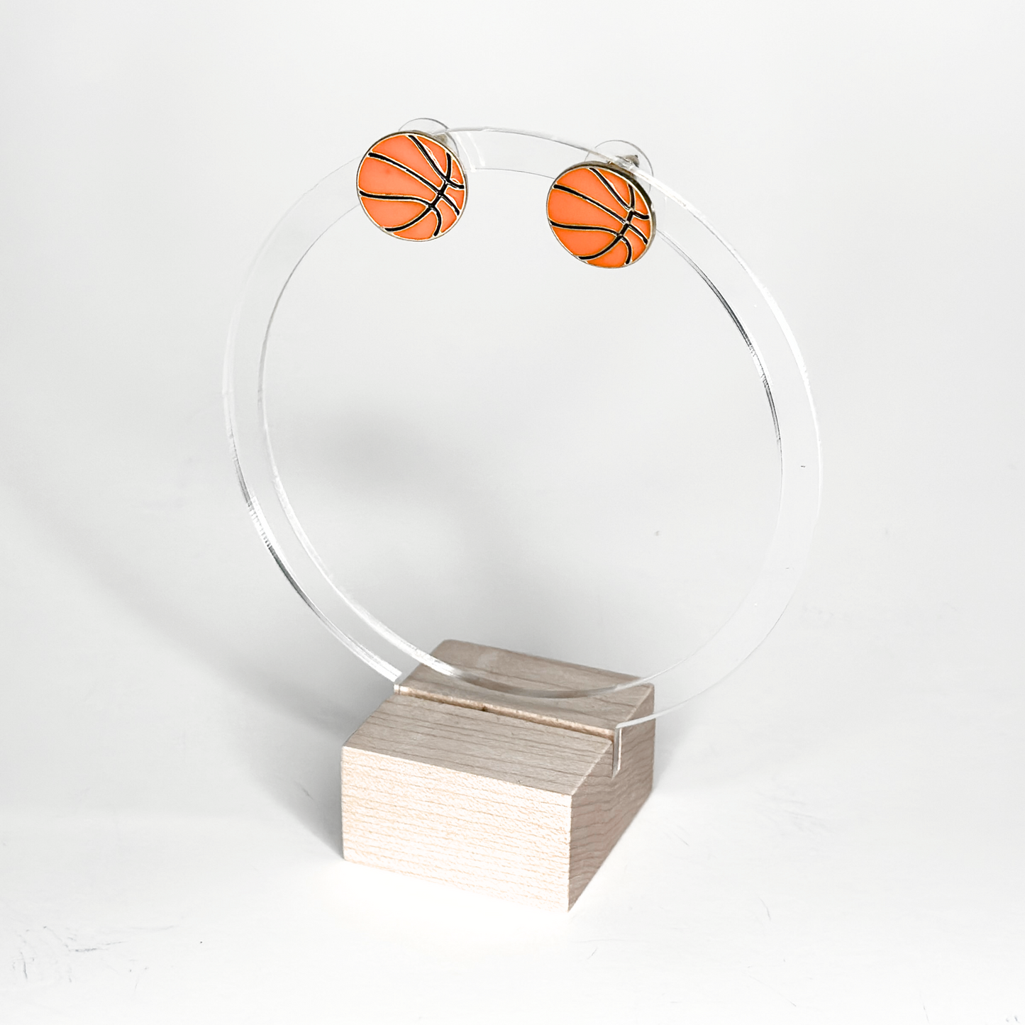 Basketball Enamel Studs