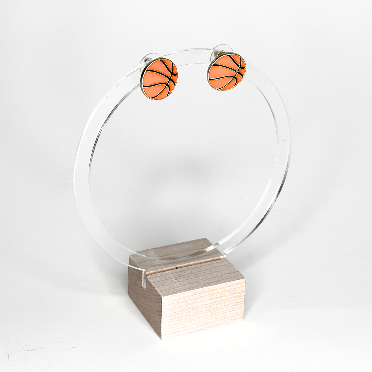 Basketball Enamel Studs