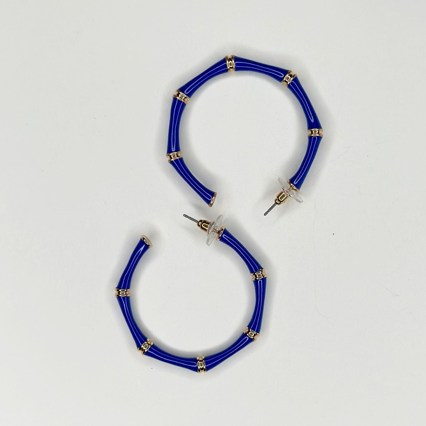 Blue Bamboo Hoops