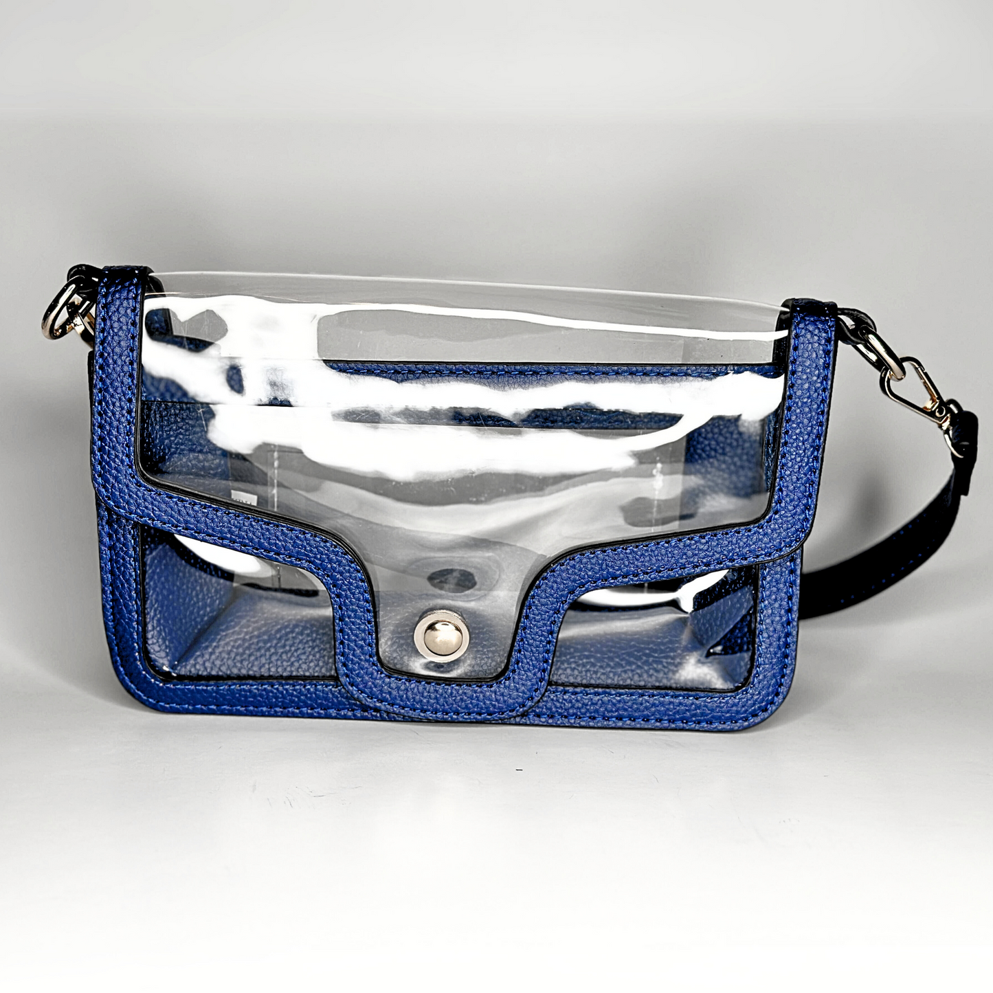 Game Day Clear Envelope Bag - Royal Blue