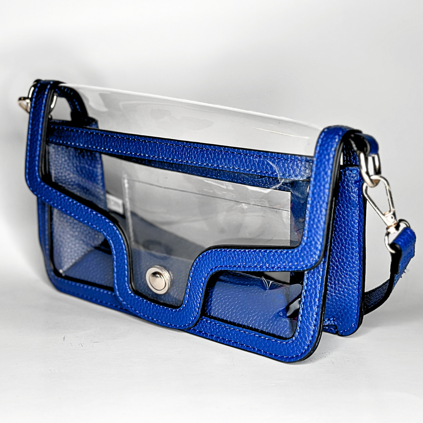 Game Day Clear Envelope Bag - Royal Blue