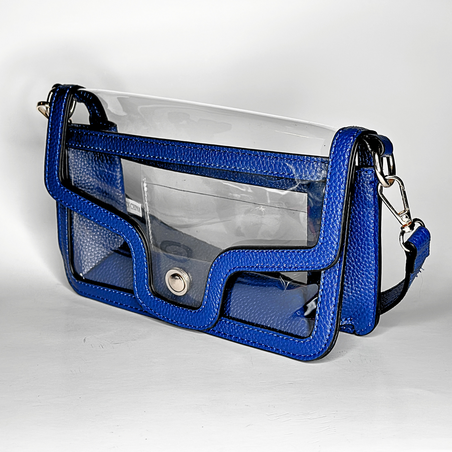 Game Day Clear Envelope Bag - Royal Blue