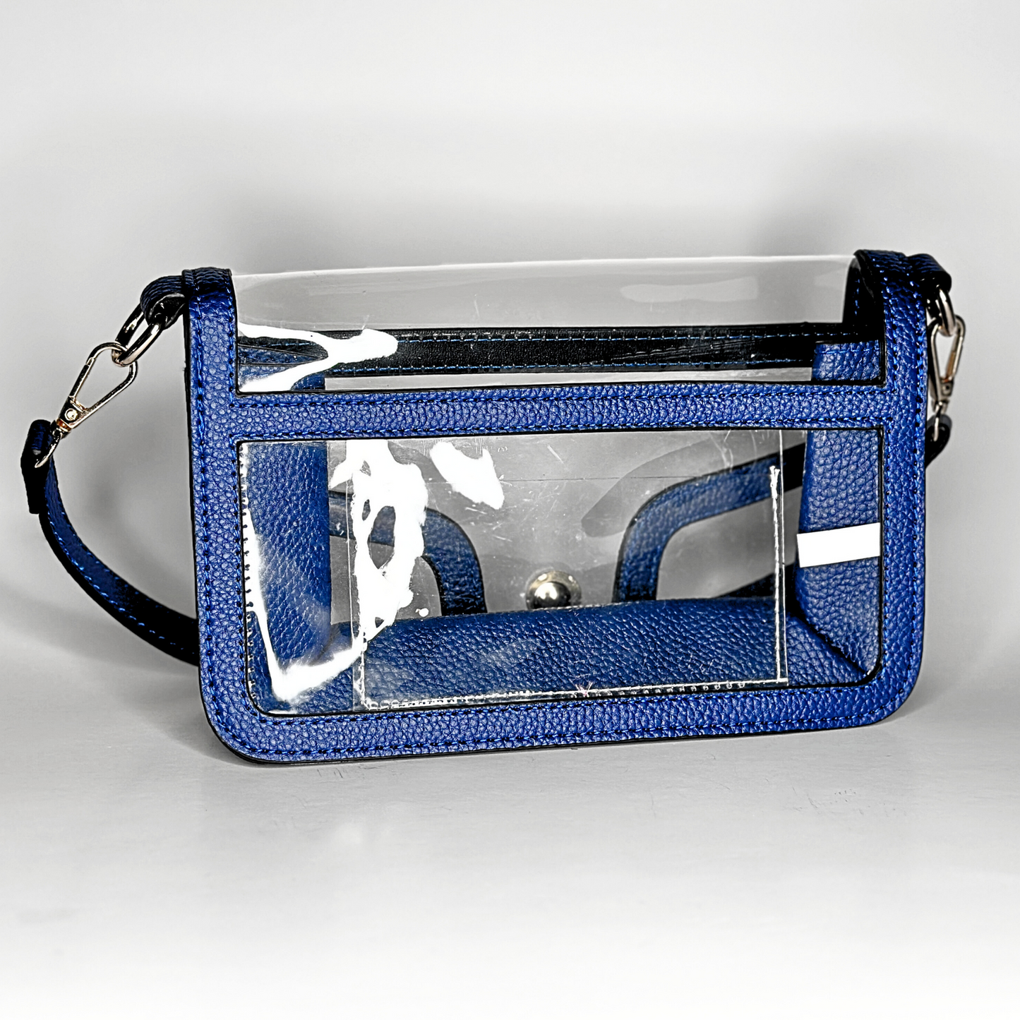 Game Day Clear Envelope Bag - Royal Blue