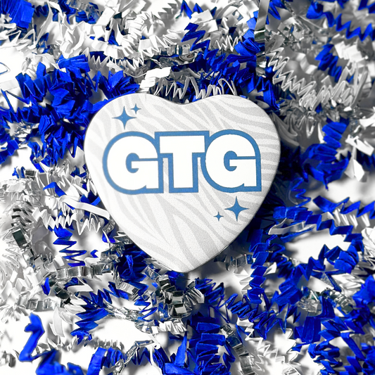 "GTG" Heart Button