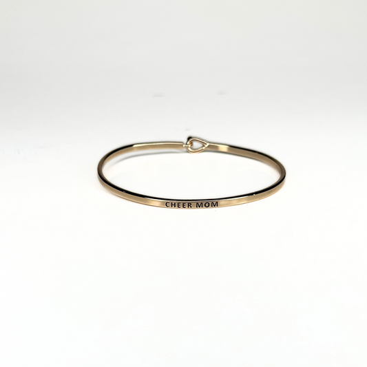 "CHEER MOM" Bracelet - Gold