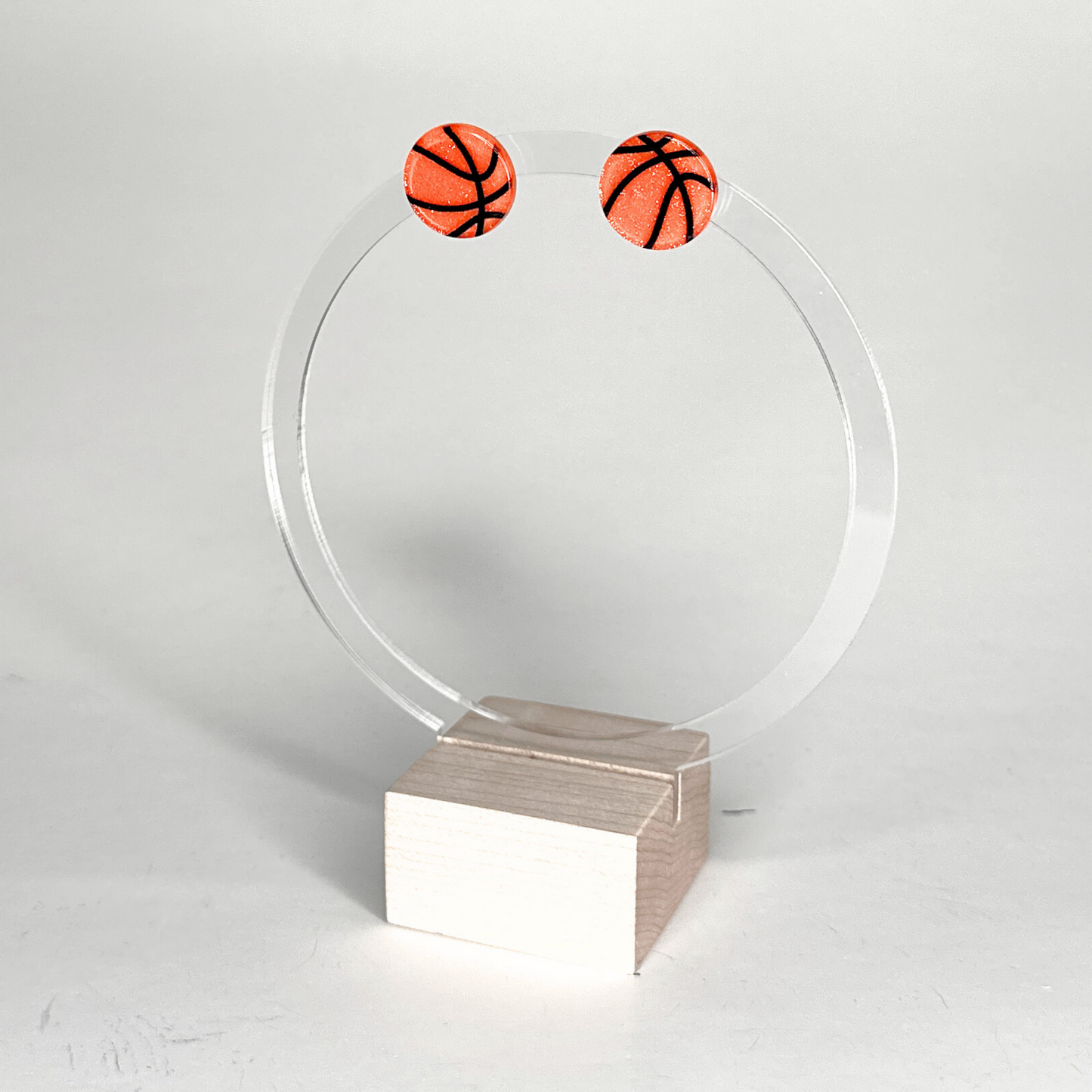 Glitter Basketball Studs