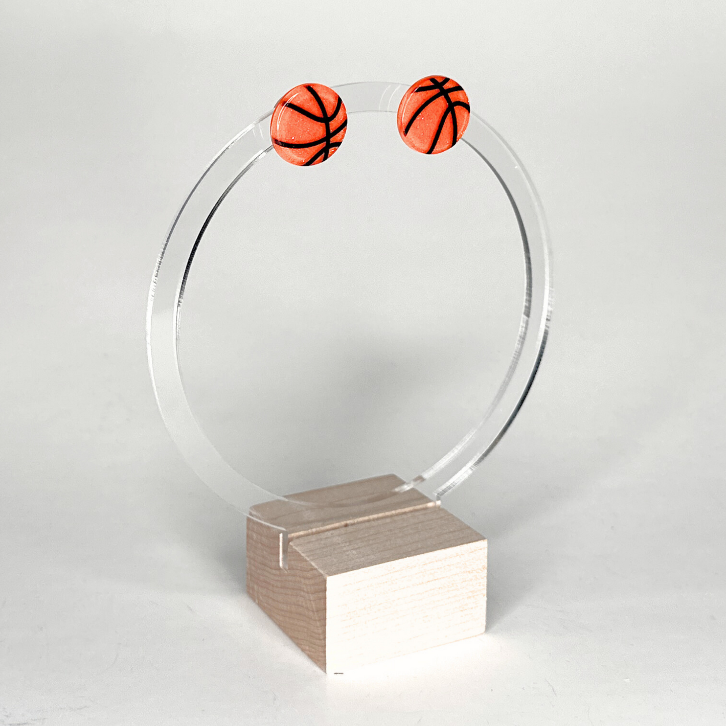 Glitter Basketball Studs