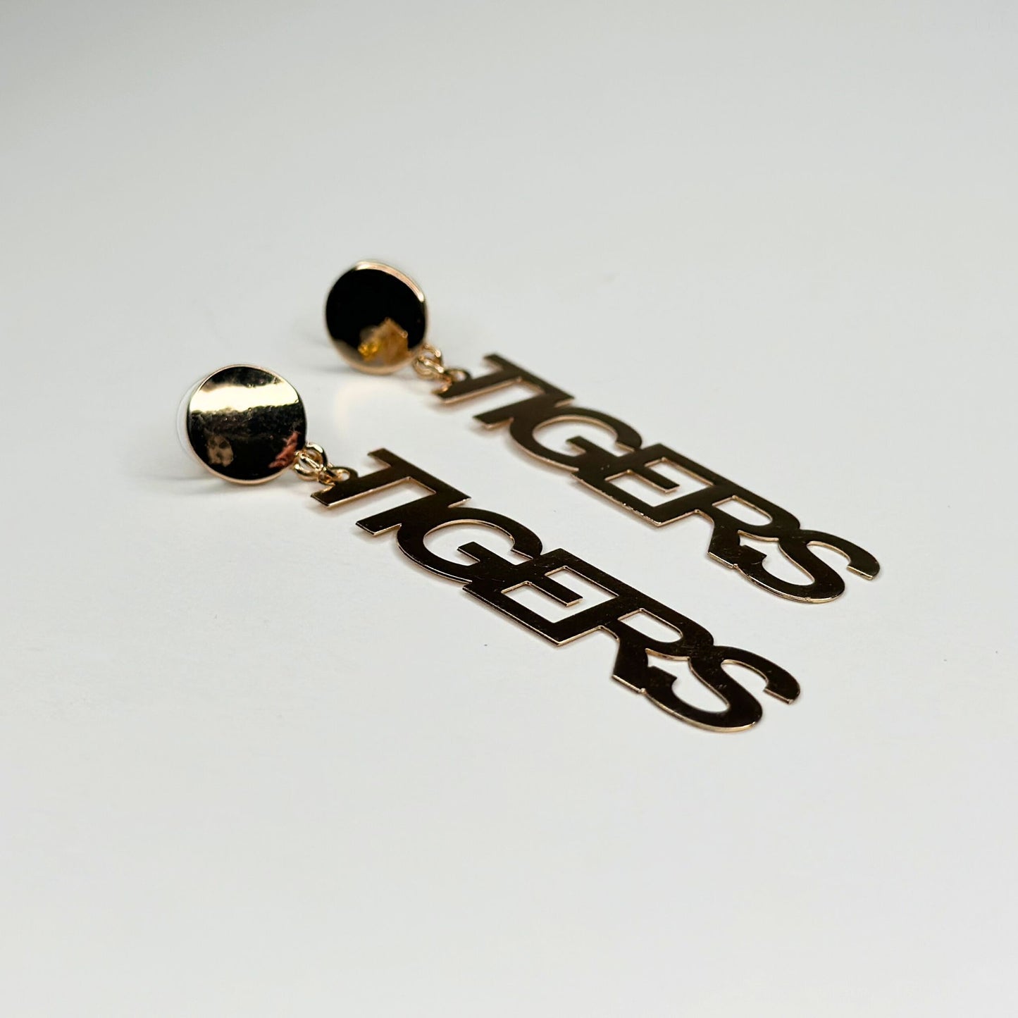 Gold "TIGERS" Earrings