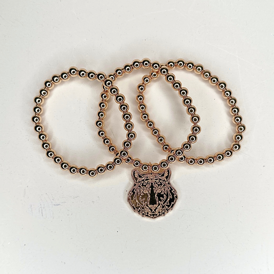 Gold Tiger Bracelet Set