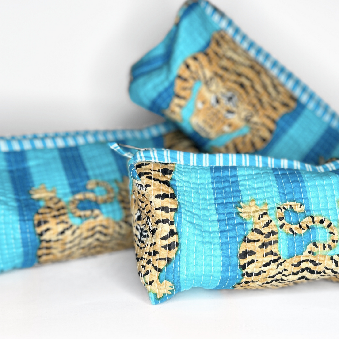 Tiger Cosmetic Bags (Set of 3)