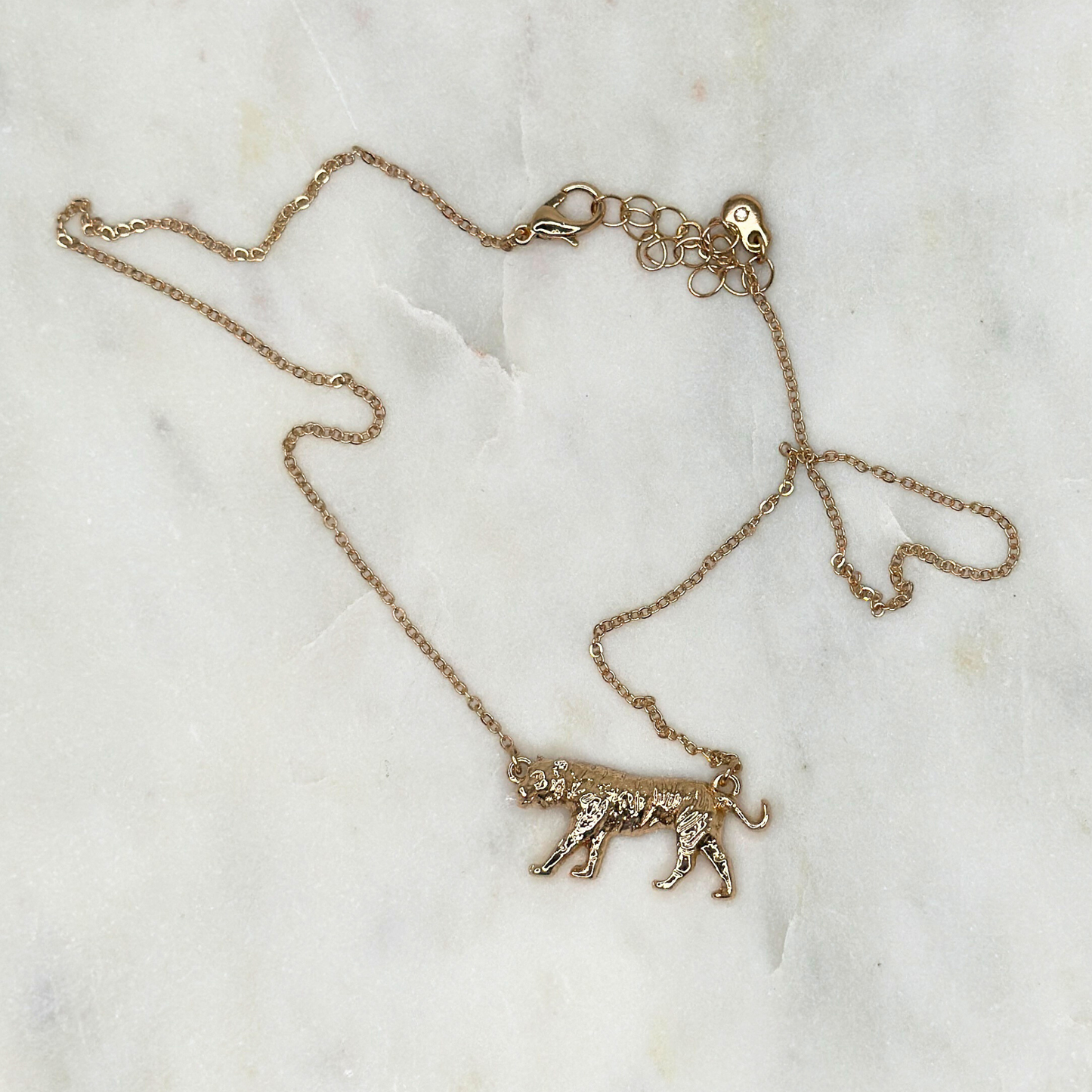 Demure Tiger Necklace