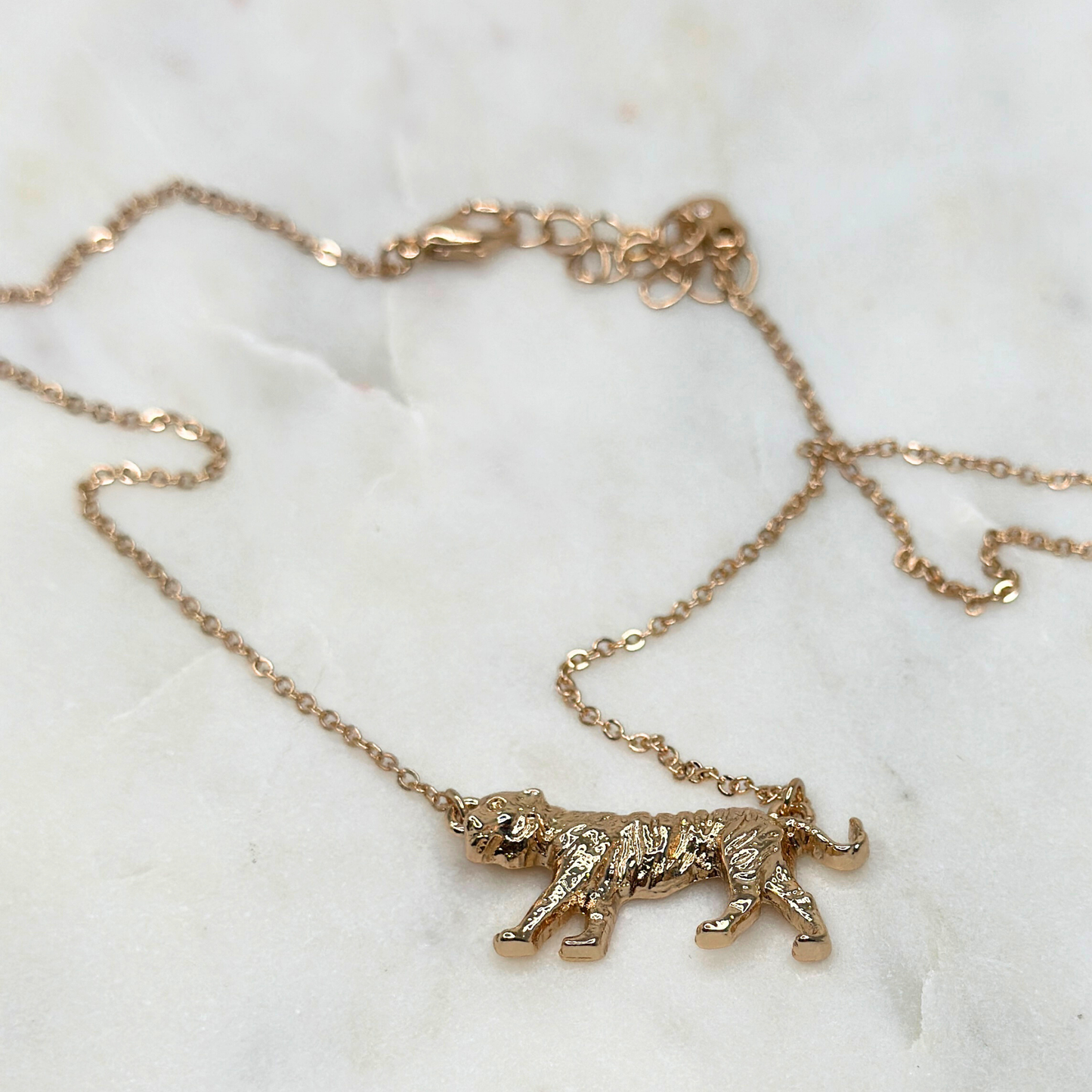 Demure Tiger Necklace