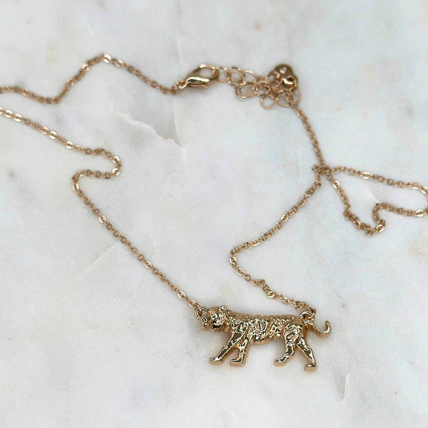 Demure Tiger Necklace