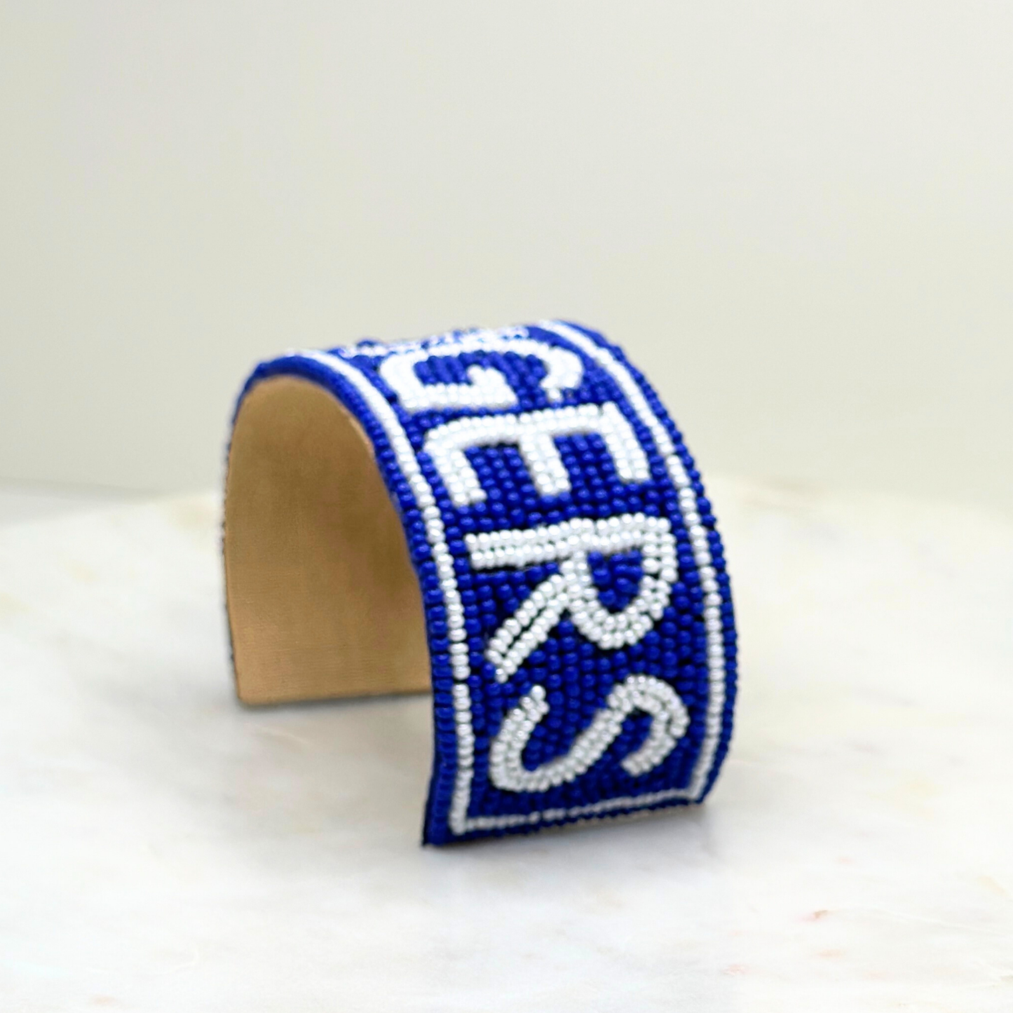 "GO TIGERS" Beaded Cuff