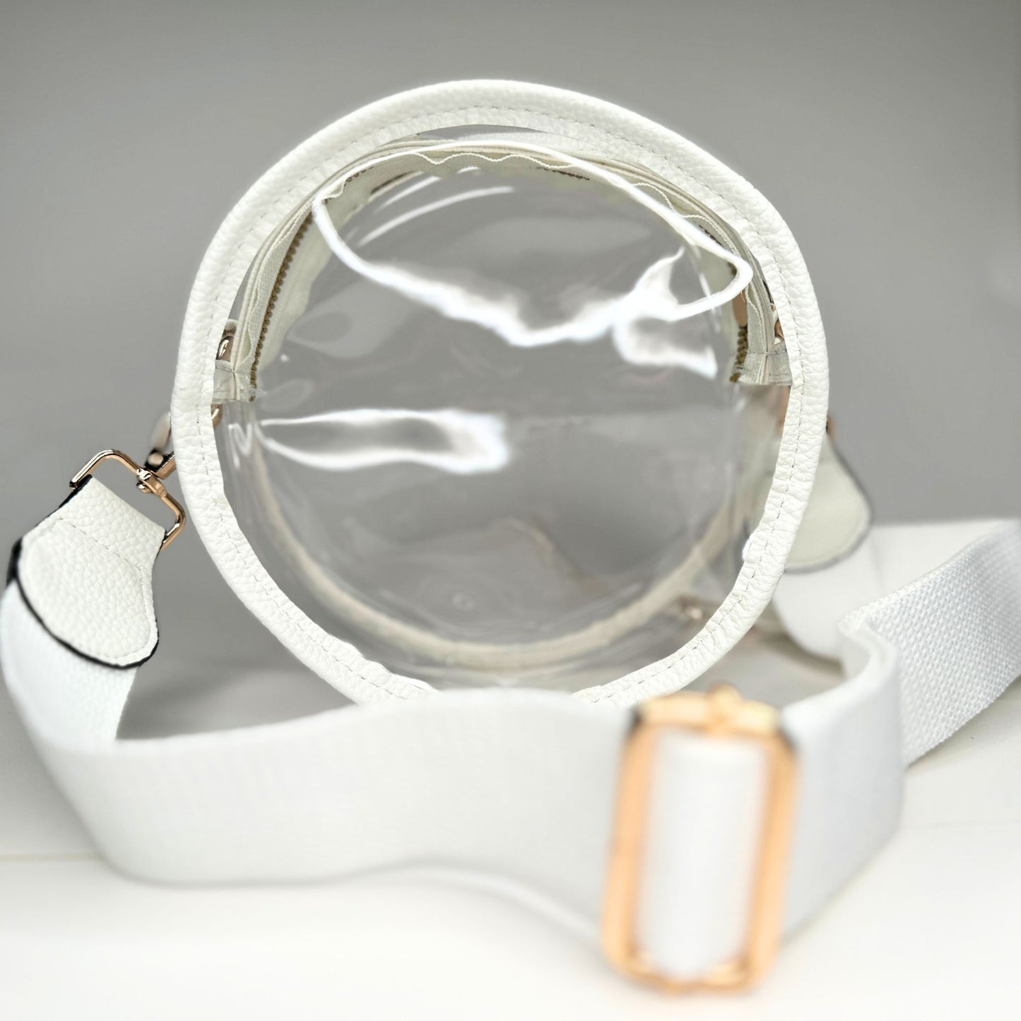 Round Stadium Bag - White