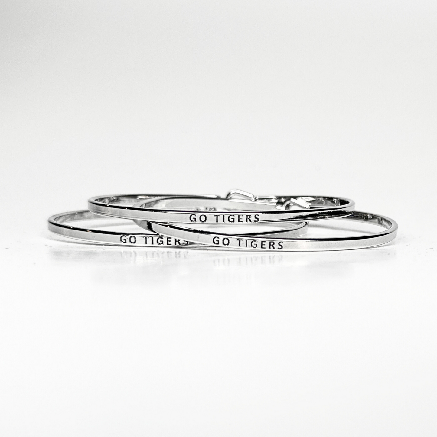 "GO TIGERS" Bracelet - Silver