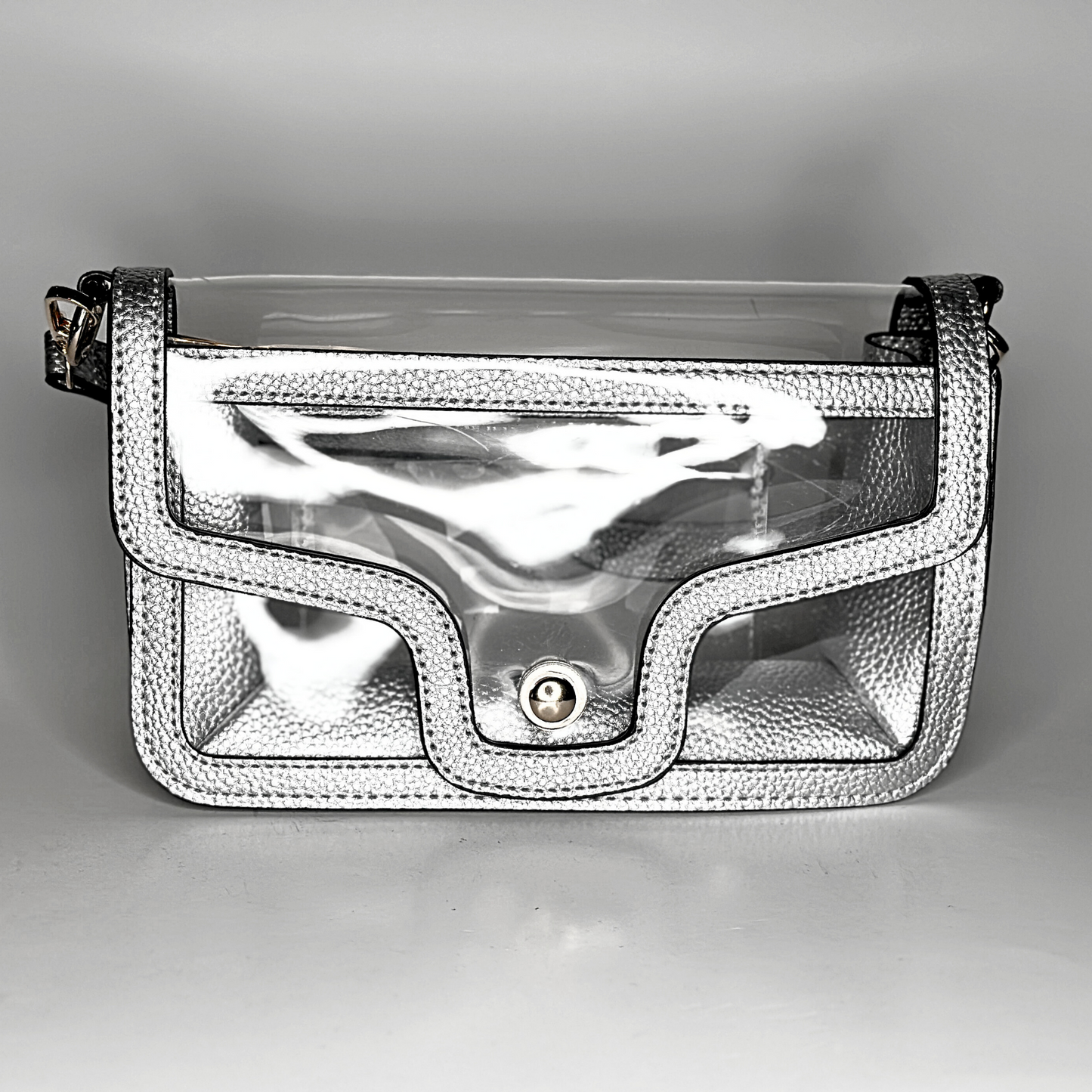 Game Day Clear Envelope Bag - Silver