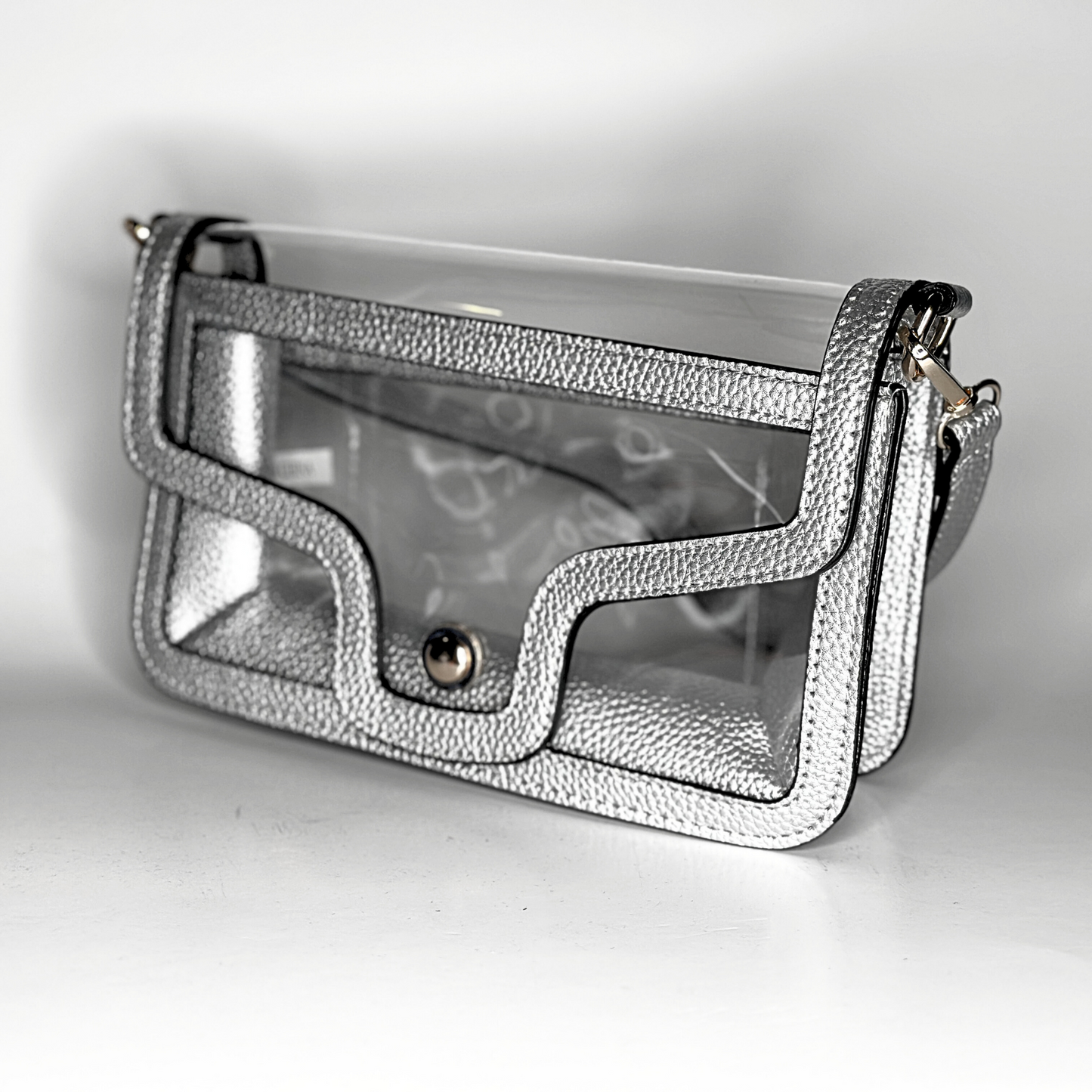 Game Day Clear Envelope Bag - Silver