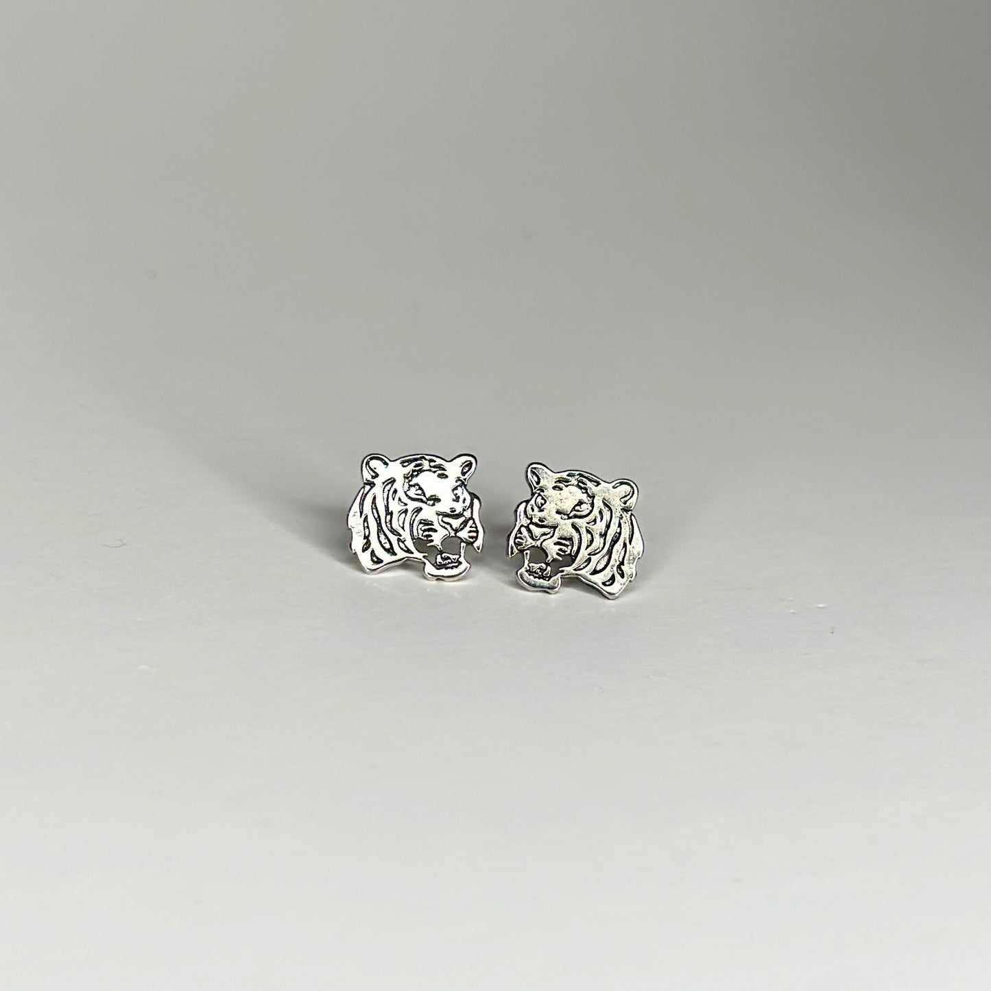 Silver Tiger Studs