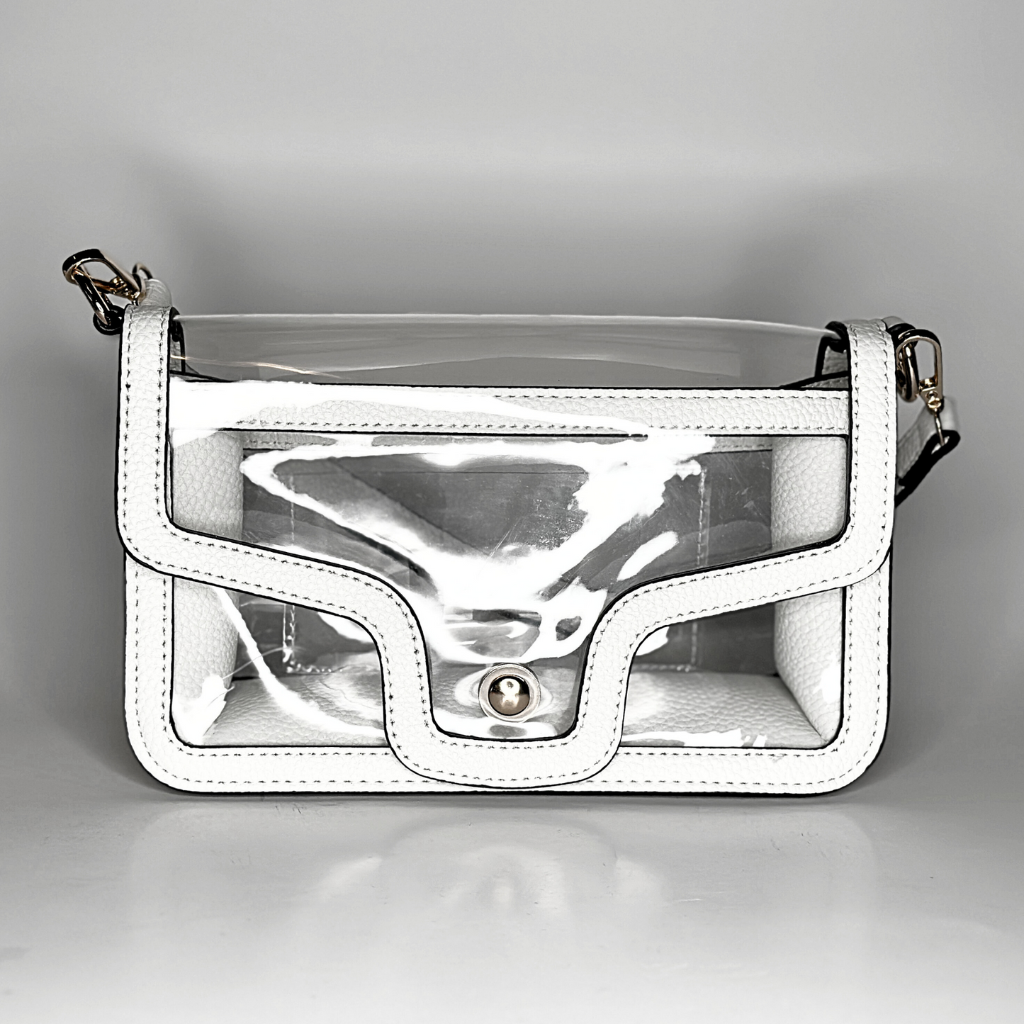 Game Day Clear Envelope Bag - White