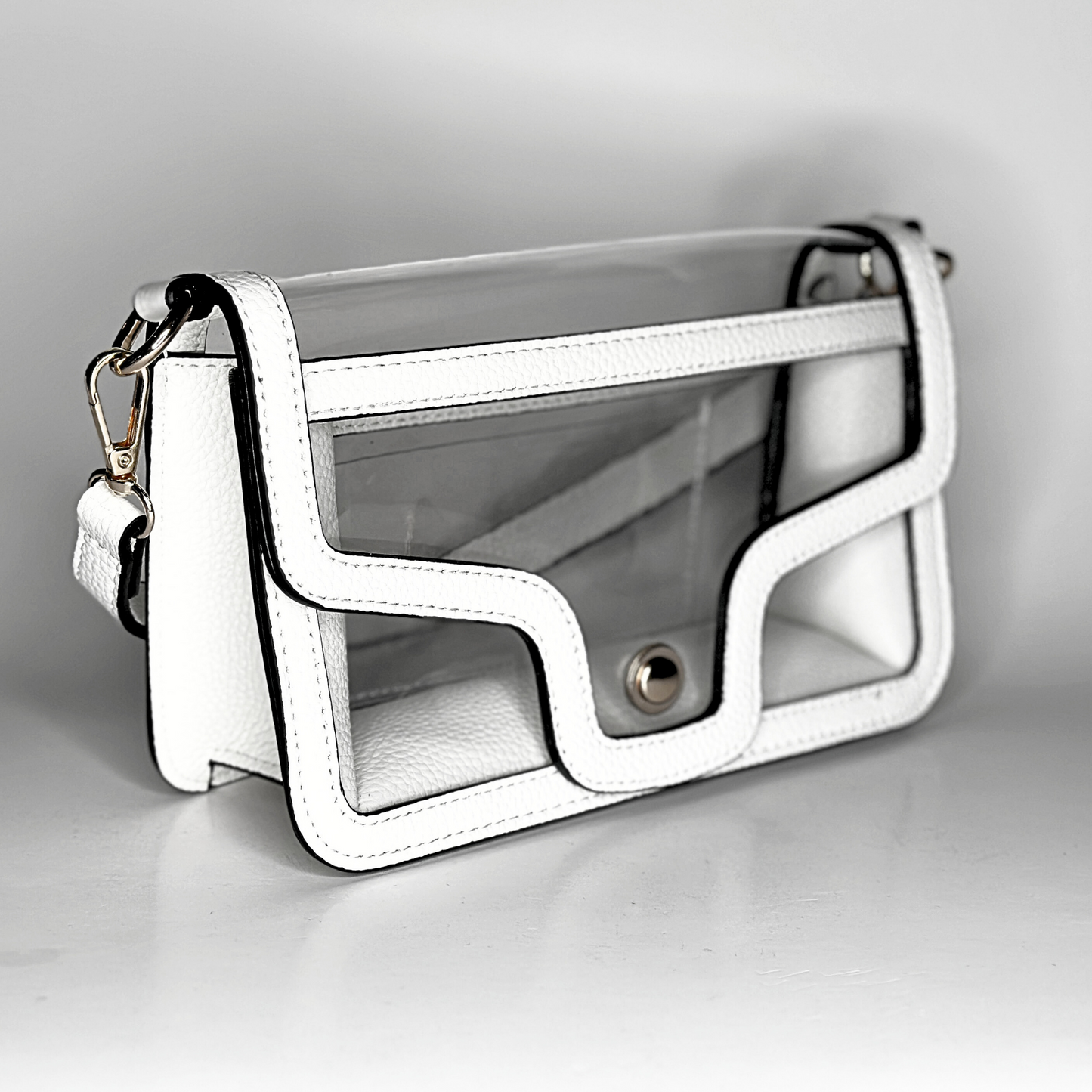 Game Day Clear Envelope Bag - White