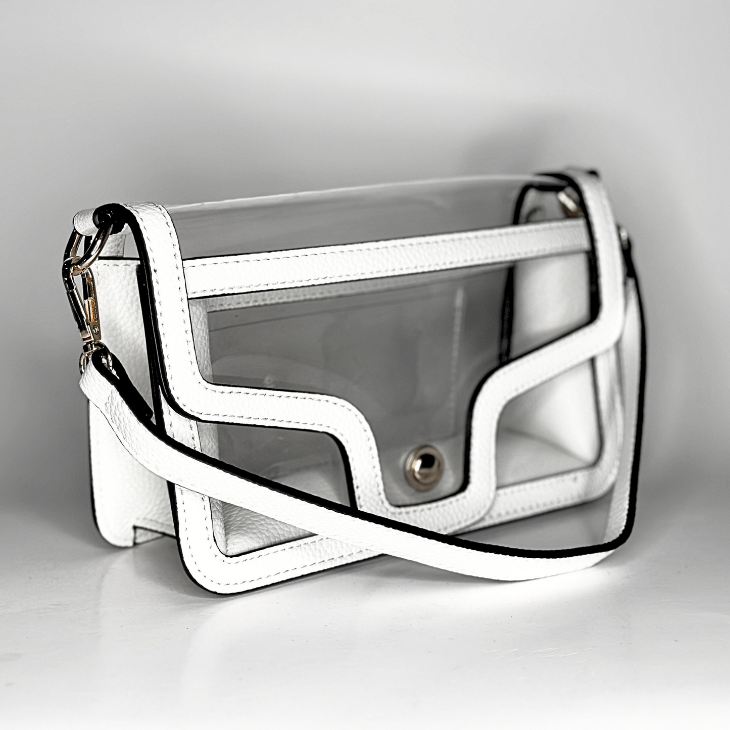 Game Day Clear Envelope Bag - White