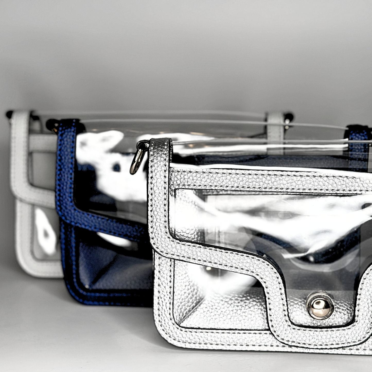 Game Day Clear Envelope Bag - White