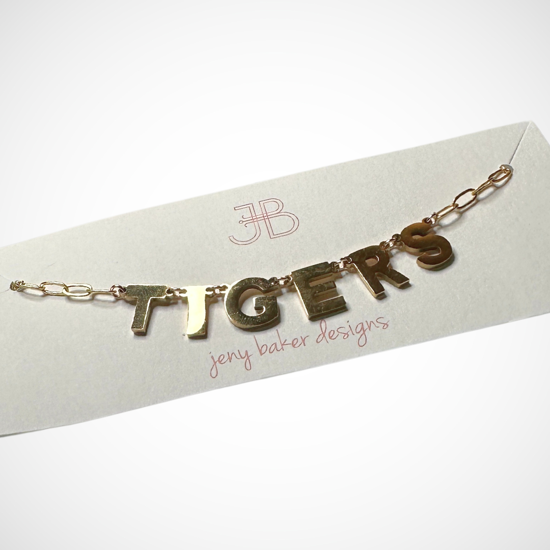 Custom "T I G E R S" Necklace