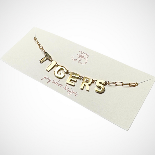 Custom "T I G E R S" Necklace