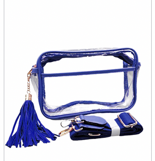 Tassel Stadium Bag - Blue