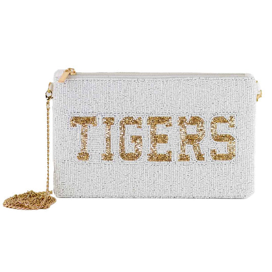 TIGERS Beaded Crossbody